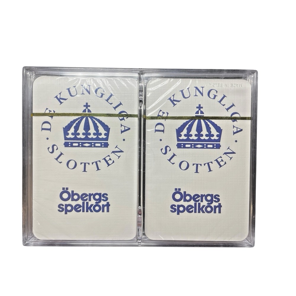 Obergs‎ Spelkort De Kungliga Slotten Playing Cards Double Deck Vintage Sealed